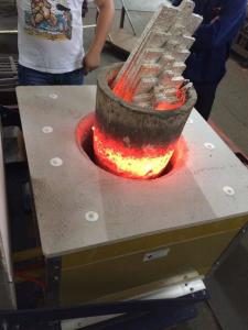 China Stainless Steel Induction Melting Furnace Water Cooling With Safety System factory