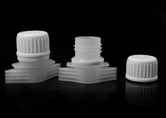 Short Shoulder 43mm Plastic Spout Screw Lids For Flexible Bags