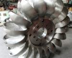 Pelton Wheel Runner In Hydro Power Plant , Water Turbine Runner High Efficiency