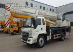 6 -8 Ton Hydraulic Truck Mounted Crane With 4 OutriggerTelescopic Boom 26M - 30M