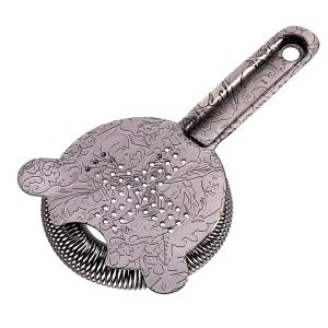 China Professional Bartender Strainer for Cocktail Drinks 304 Stainless Steel Strainer for Home Bar factory