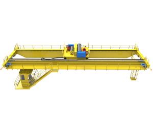 China QD EOT Double Girder Overhead Travelling Crane 15T Electric Hoist factory