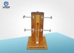 Eye - Catching Cardboard Hook Display , 3 Sides Peg Hook Counter Display
