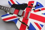 Custom shop ES335 union jack design electric guitar Free shipping