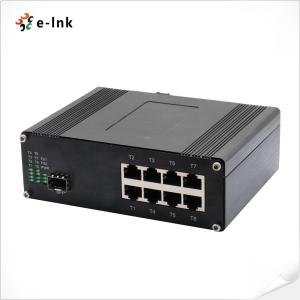 China Industrial 8-RJ45 Port + 1-Port Base-X Gigabit PoE Ethernet Switch (100W) factory