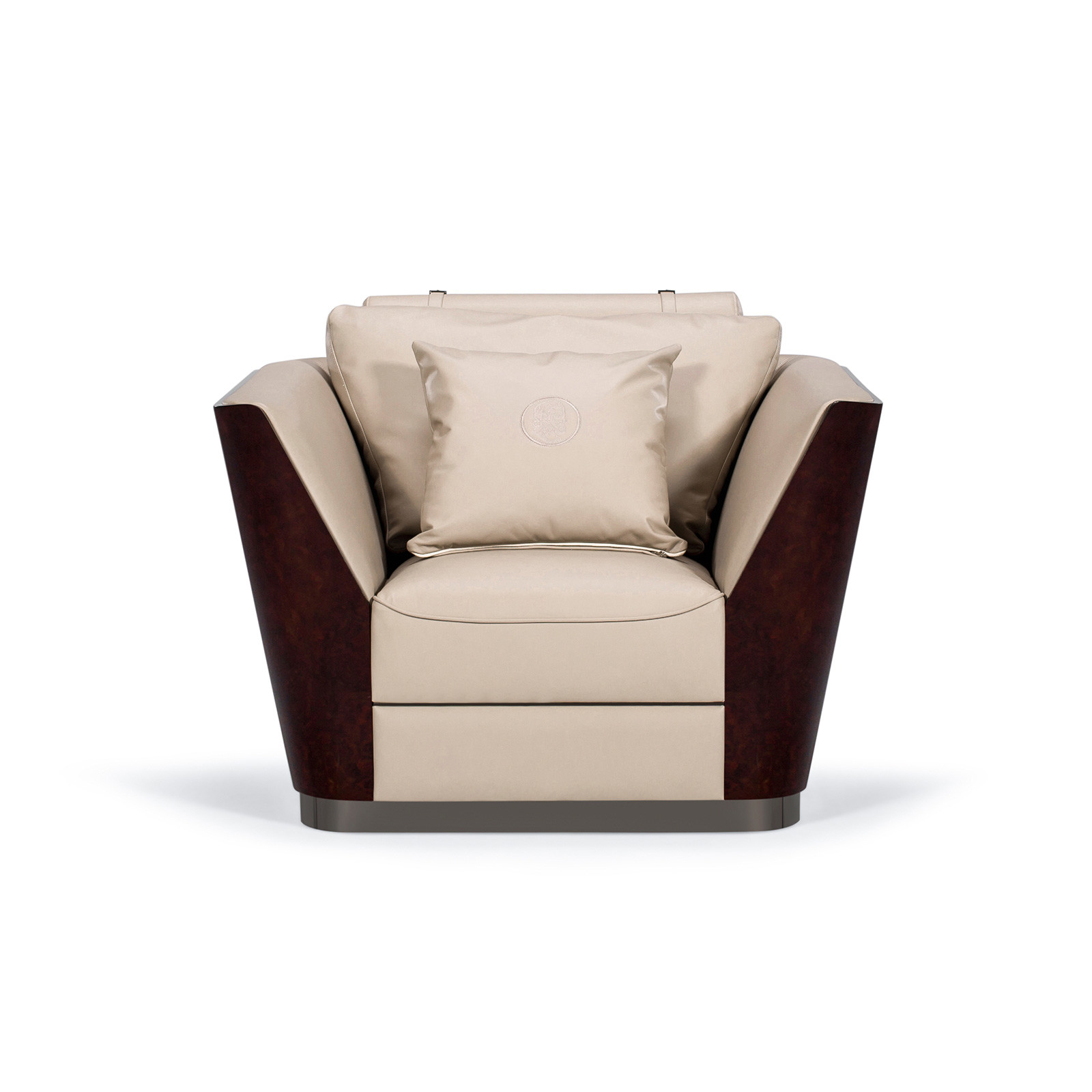 Leisure style sofa chairs for Modern hotel lobby seating furniture covered by Fabric upholstery with metal legs