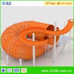 Water Play Equipment Tornado Slide Fiberglass Water Slides with 18m Height Tower