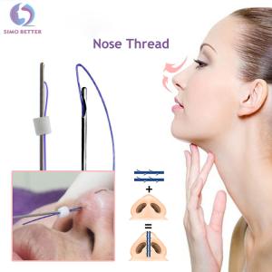 China Absorable Suture Nose Lift Cosmetic Blunt Cannula 3D Cog Pdo Thread Cannula factory