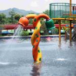 Colorful Fiberglass Spray Water Equipment For Children / Kids Customized