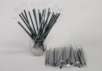 Stright Drinking Straws in Black color diameter 6mm length 19 cm