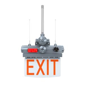 China Explosion Proof Exit Sign Light Fixture 100-277V For Hazardous Locations factory