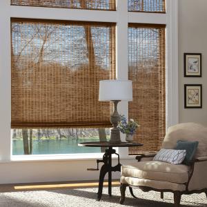 China SGS Sun Protection Manual Roller Blind Reed Shades factory