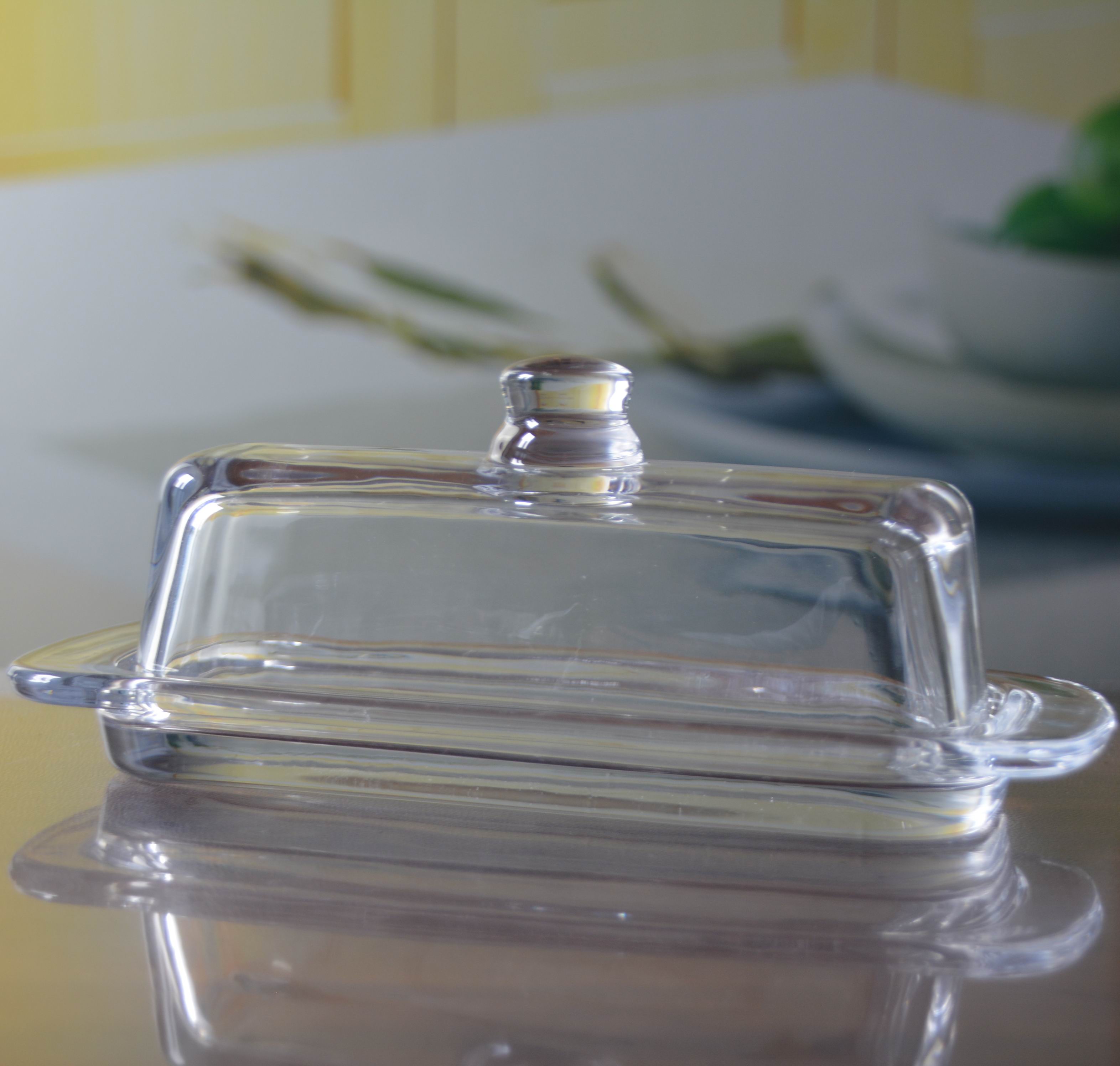 Rectangle Cake Glass Charger Plates With Cover