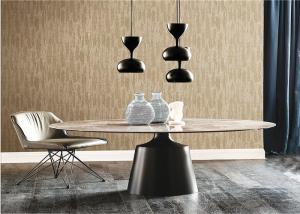 China Simple Plain Embossed Wallpaper Moisture Proof For TV / Sofa Backgroud factory