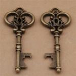 Die casting antique mouse head key shape beer bottle opener, innovative wedding