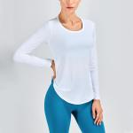 Round Collar Summer Horse Riding Tops For Female Equestrian Long Sleeve T Shirt