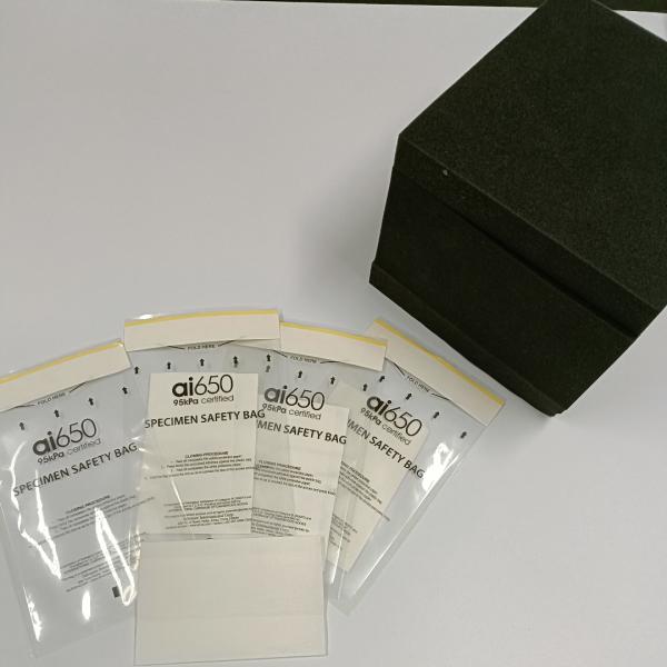 Transparent Plastic Medical Biohazard Specimen Bag For Lab Hospital