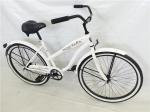 Made in China white color OEM steel frame 26" 2.125 beach cruiser for lady for