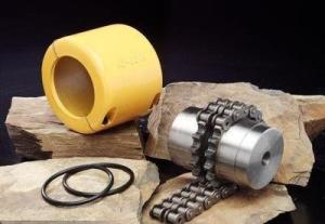 China Easy Assembly Double Chain Coupling , Steel Shaft Coupling For Agricultural Machinery factory