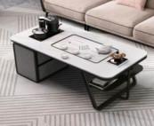 China Modern Reception Room tea Table Office Furniture Luxury Wood Living Room Coffee Table High End Coffee Table factory