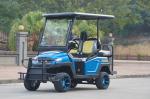 2 Front seats & 2 Rear Seat Lifted Hunting Off-Road Blue Electric Golf Cart for