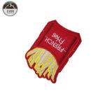 Iron On Embroidered Sports Patches / French Fries Patch Customized Size