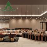 Customisable Size Curved Card Seating Booth Sofa Hotel Lobby Grand Villa
