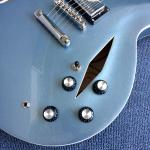 Hollow body jazz electric guitar, Blue Jazz Guitar,Rosewood Fingerboard
