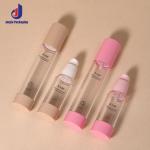 50ml Cosmetic Airless Pump Bottle Round Shape Dual Chamber Airless Bottle For