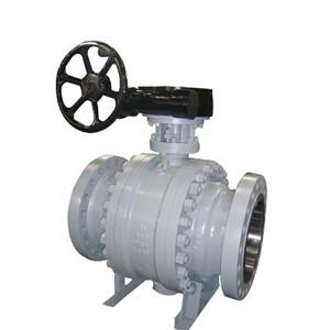 China 3 Pieces Trunnion Mounted Ball Valve, API 6D, Fire Safe factory