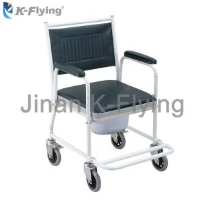 China Movable Medical Rehabilitation Equipment Disabled Elderly Commode Toilet Chair factory