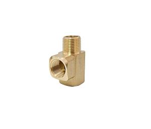 China 90 Degree Brass Elbow Copper Pipe Fittings 1/4 NPT Male 1/4'' NPT Female factory