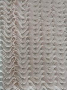 China Pink Soft Lace Applique Embroidery Fabric For Evening Dress factory