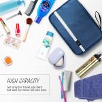Zipper Closure Unisex Nylon Hanging Cosmetic Travel Bag