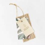 Anti Counterfeit Personalized Clothing Labels Wood Kraft Leather Custom Hang
