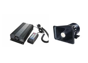 China Emergency Vehicle PA System Kit , Police Siren System Amplifier With Speaker factory