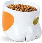 Raised Ceramic Food Water Bowl ABS For Cat Reduce Neck Burden