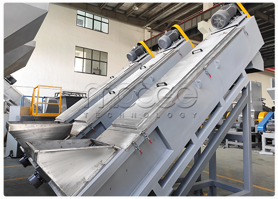 PP PE Plastic Bottles Cleaning Washing Waste Shredder Crusher Recycling Line