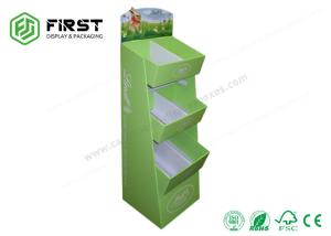 China Carton Floor POP Cardboard Paper Shelf Display Stand Custom Logo Printed factory