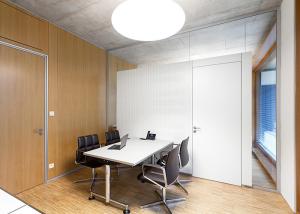 China solid door customized frameless solid office partition with lock factory