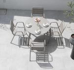 Outdoor Metal Aluminum Garden Table And Chairs Set For Design Terrace Patio Cafe