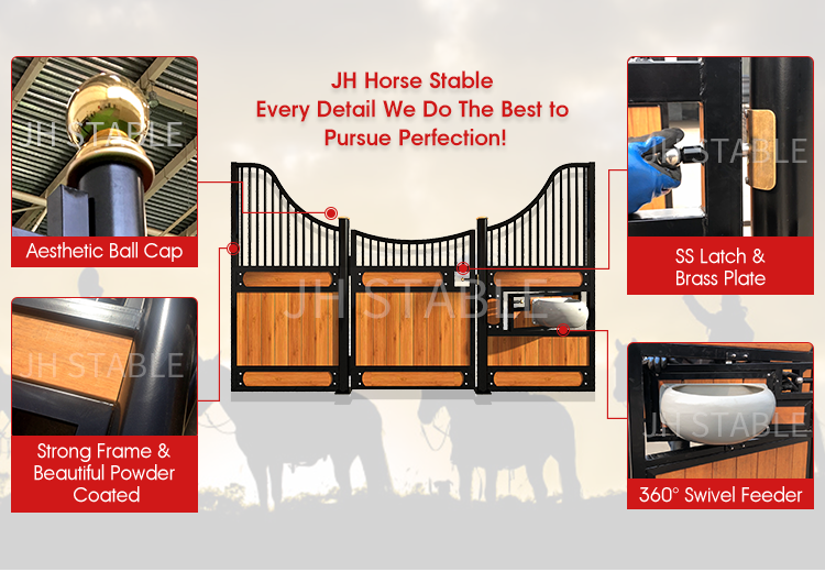 high durability 3.5x2.2m Horse Stable Fronts Popular Horse Equipment