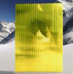 Weather-resistant and Impact resistant Yellow 4mm PC Hollow Sheet High