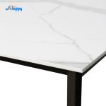 1500*850mm contemporary customized Ceramic top Dining Table, knock down