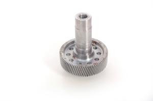 China 85 Teeth Machine Shaft Low Carbon Alloy Steel Spur Gear Shaft 1.6kg factory