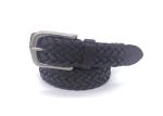 Mens Business Casual Cow Leather Bradied Belt Without Holes