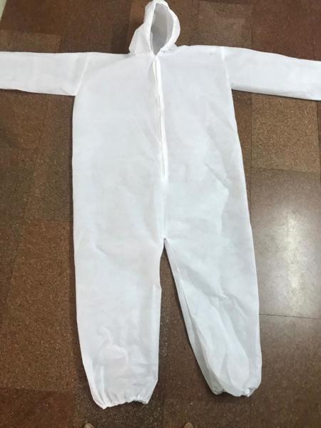 Anti Static Waterproof Disposable Overalls , Single Use Full Body Protection