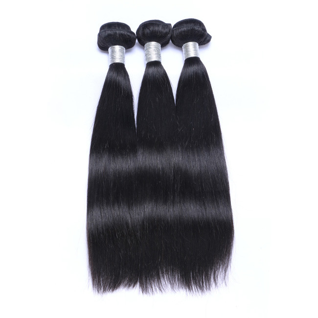 Malaysian Straight Raw Hair Bundles 3/4 100% Human Hair Extension Weaving