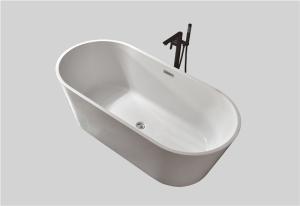 China Classic Indoor Stand Alone Acrylic Bathtub Freestanding Bathtubs Soaking Bath Tub factory