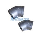 NPT 150 4 Inch Stainless Steel 45 Degree Elbow SS Pipe Elbow Water Transportatio